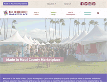 Tablet Screenshot of madeinmauicounty.com